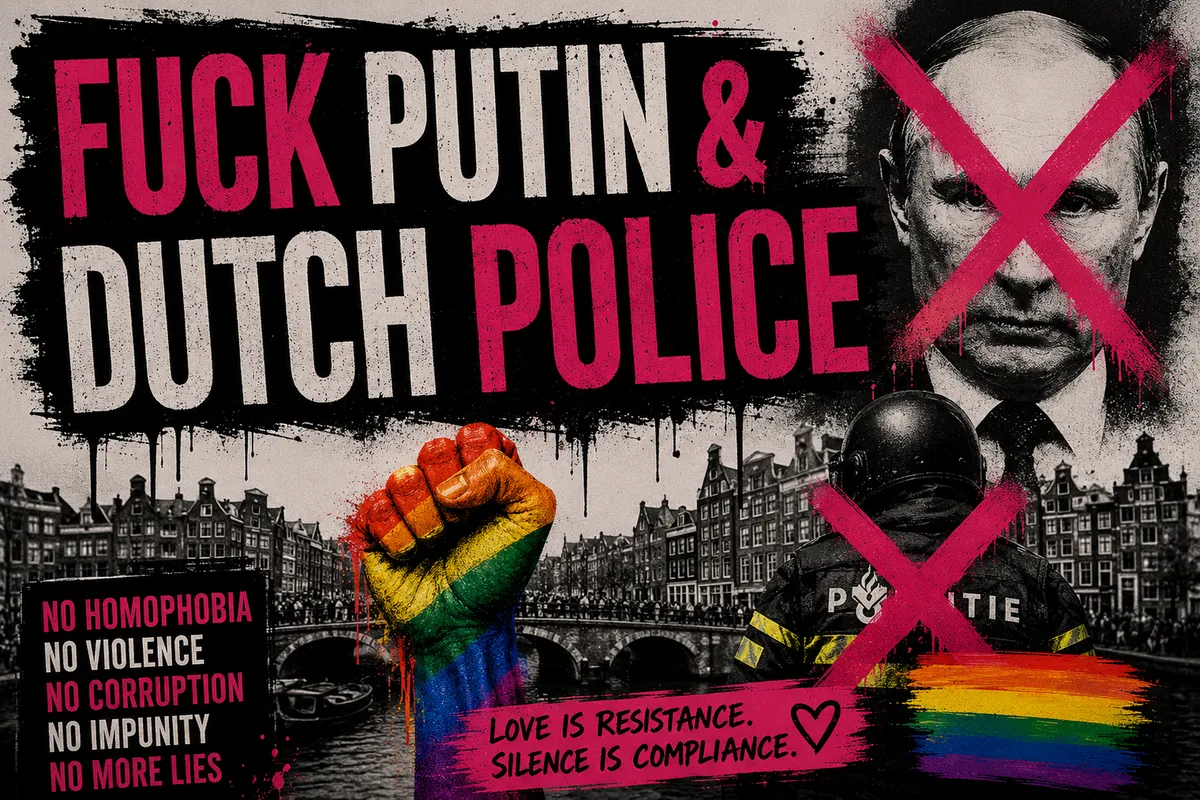Protestillustration über gemeldete Polizeieinschüchterung